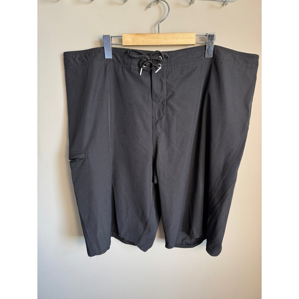 O'Neill Superfreak Board Shorts Mens 42 Black Surfing Swim Trunks Gripper Tie